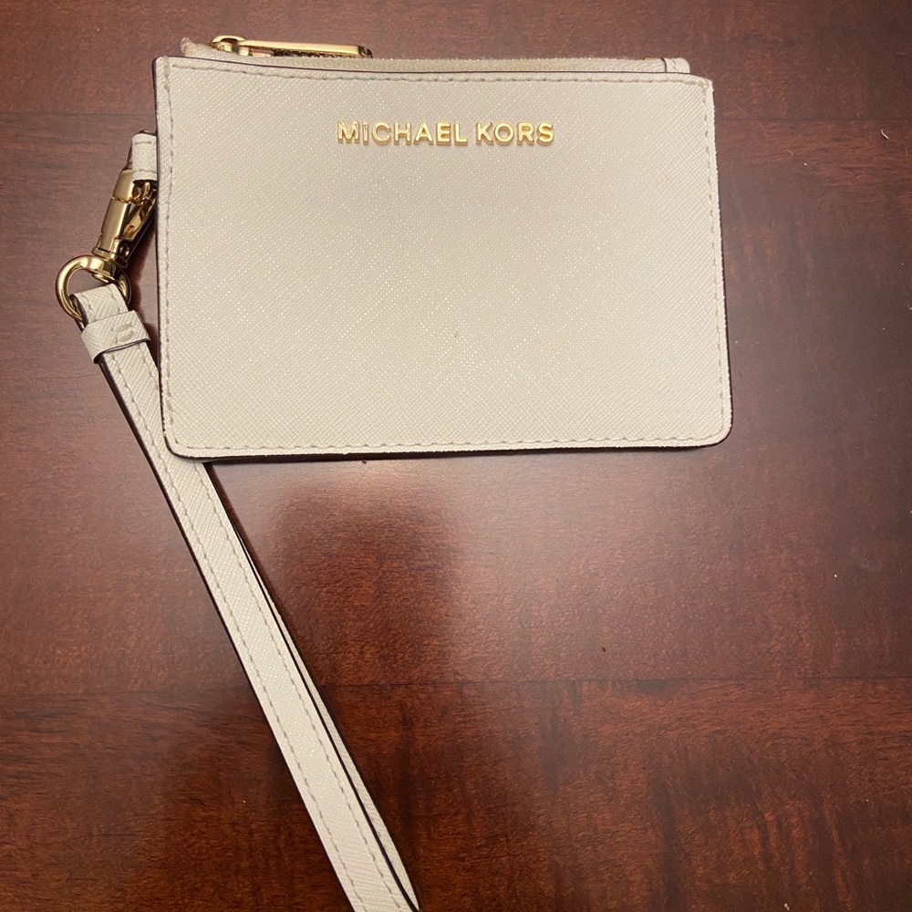 Michael Kors White small coin purse